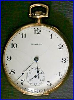 E. Howard Boston 17 Jewel Series 7 Pocket Watch In A Keystone Gold Filled Case