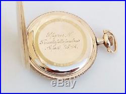 E. Howard Series 8 gold filled hunter case 21 jewels 12 size