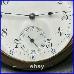 E. Howard Watch Co 17 Jewel Pocketwatch Cresent Extra Gold Filled Case 1194105