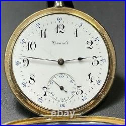 E. Howard Watch Co 17 Jewel Pocketwatch Cresent Extra Gold Filled Case 1194105