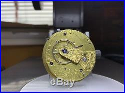Early 1800s Fusee Solid 18k Gold Case And Tri Color Gold Dial RARE