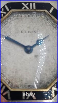 Early ELGIN Art Deco Pocket Watch in Octagon Case