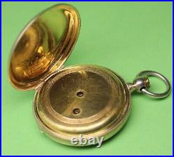 Early Longines 18 Size Patent Lever Key Wind & Set Pocket Watch Coin Silver Case