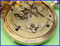Early Longines 18 Size Patent Lever Key Wind & Set Pocket Watch Coin Silver Case