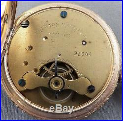 Early Trenton Model 2 Hunting Case Pocket Watch, Scarce