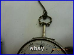 Early Verge Fusee Pocket Watch George Prior London With 1 Case 1790's to 1800's