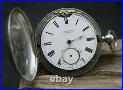 Edinburgh A. Chesarkie Pocket Watch Silver Case For Repair (s3e3)