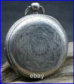 Edinburgh A. Chesarkie Pocket Watch Silver Case For Repair (s3e3)