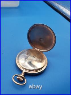 Elegin 7 Jewel Pocket Watch Hunter Case 20 Year Gold Filled