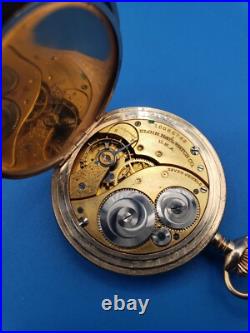 Elegin 7 Jewel Pocket Watch Hunter Case 20 Year Gold Filled