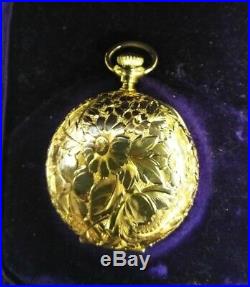 Elgin 0S. MERMOD, JACCARD & Co. 15 jewels mint 14 K solid gold case restored