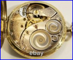Elgin 12 size 17 jewel grade 345 fancy dial (1925) ART DECO 14K. G. F. Case