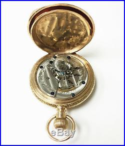 Elgin 14K Gold Hunter Case Vintage Pocket Watch 15 Jewel Grade 103 Size 18S