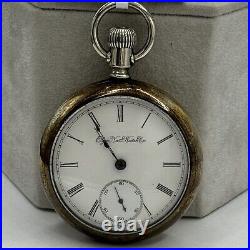 Elgin 15J Coin Silver Case Pocket Watch