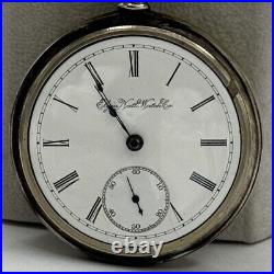 Elgin 15J Coin Silver Case Pocket Watch