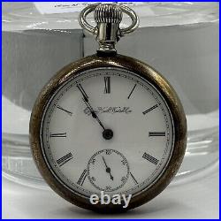 Elgin 15J Coin Silver Case Pocket Watch