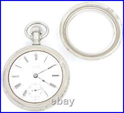 Elgin 16 Size Pocket Watch in Crown Silverode Case MF67