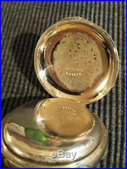 Elgin 16s. Great fancy dial 7 jewels (1891) nickel case restored