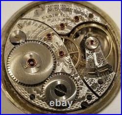 Elgin 18S B. W. Raymond 19 jewel adj, double sunk dial grade 240 display case