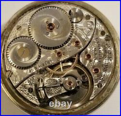 Elgin 18S B. W. Raymond 19 jewel adj, double sunk dial grade 240 display case