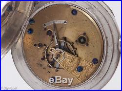 Elgin 18s 15j G. M. Wheeler KWithKS Pocket Watch in a BIG HEAVY Silver Case 1870