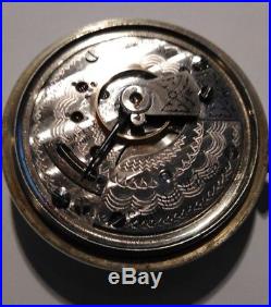 Elgin (1908)18s. Fancy dial 15 jewels oresilver case restored very nice