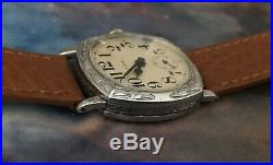 Elgin 1928 Fancy Star Cased Bold Style 3/0s Gentlemen's Nice Vintage Wrist Watch