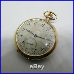 Elgin 19 Jewel BW Raymond Pocket Watch Scarce Elgin Gold Filled case runs