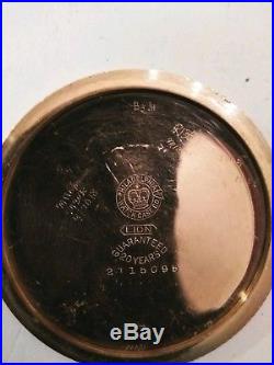 Elgin 6/12S. (1909) 15 jewel very fancy dial 14K gold filled case restored