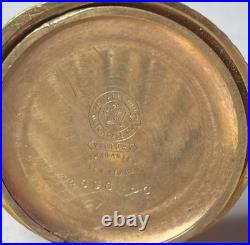 Elgin Antique Pocket Watch Gold Filed Full Hunter Case Working Condition