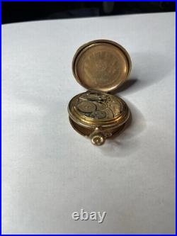 Elgin Antique Pocket Watch Gold Filed Full Hunter Case Working Condition