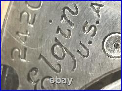 Elgin B&B Royal Case Model Pocket Watch Octagon Second 18k Gold Filled