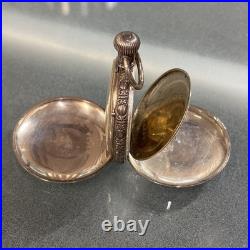 Elgin Coin Silver 6s 7j Hunter Case Pocket Watch Runs 1889 Series 2