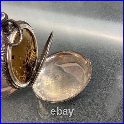 Elgin Coin Silver 6s 7j Hunter Case Pocket Watch Runs 1889 Series 2