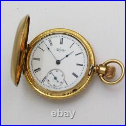Elgin Grade 95 Model 1 6 Size Gold Filled Full Hunter Pocket Watch ca. 1888