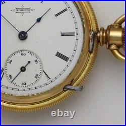 Elgin Grade 95 Model 1 6 Size Gold Filled Full Hunter Pocket Watch ca. 1888