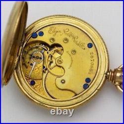 Elgin Grade 95 Model 1 6 Size Gold Filled Full Hunter Pocket Watch ca. 1888