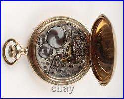 Elgin Hunt Pocket Watch 15 Jewel 16 Size with Illinois Dial 20 year case AA-50