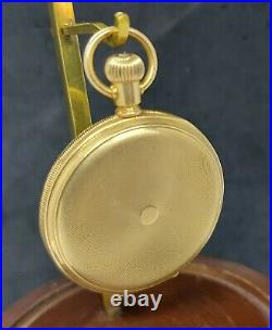 Elgin Hunter POCKET Watch 18K solid GOLD 15 Jewel Keystone case looks like new