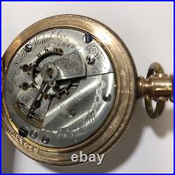 Elgin Large Pocket Watch. 14K Gold Case