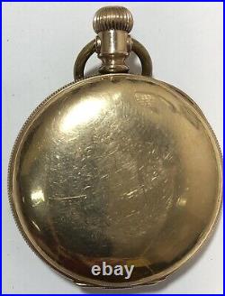 Elgin Large Pocket Watch. 14K Gold Case