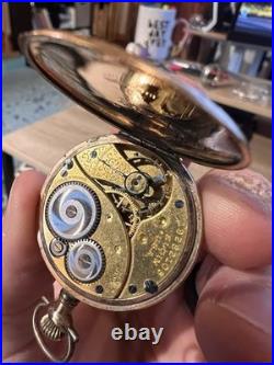 Elgin National Watch Co. Gold Pocket Watch, Wadsworth Case, Movement From 1915