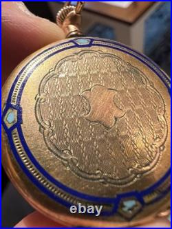 Elgin National Watch Co. Gold Pocket Watch, Wadsworth Case, Movement From 1915