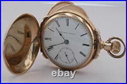 Elgin National Watch Company Pocket Watch in Keystone Star (Gold Filled) Case
