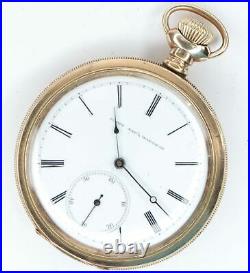 Elgin Pocket Watch 16 Size 15 Jewel Convertible in Keystone GF Case AC08