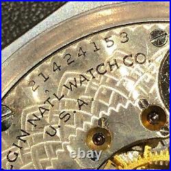 Elgin Pocket Watch 17j 12s 345 Illinois Case Spartan Runs #57r
