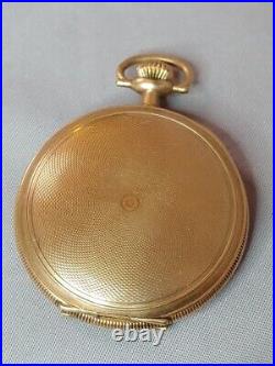 Elgin Pocket Watch 1918 Hunting Hunter Case 12s Grade 314 15J Ramona GF