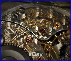 Elgin Veritas 21 Jewel 18 Size Pocket Watch with Sterling 4 oz Case