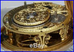 Ellicot London 1778 superb 22k gold pair cased cylinder pocket watch fusee