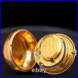 English Thomas Brady 20K/18K Gold Repousse Pair Case Pocket Watch CA1798